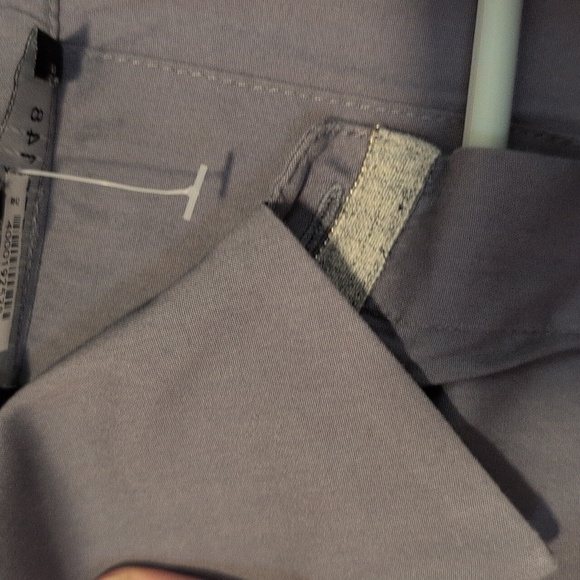 Lafayette 148 Women's Boyfriend Style Gray Button Down Size XL - Picture 5 of 8